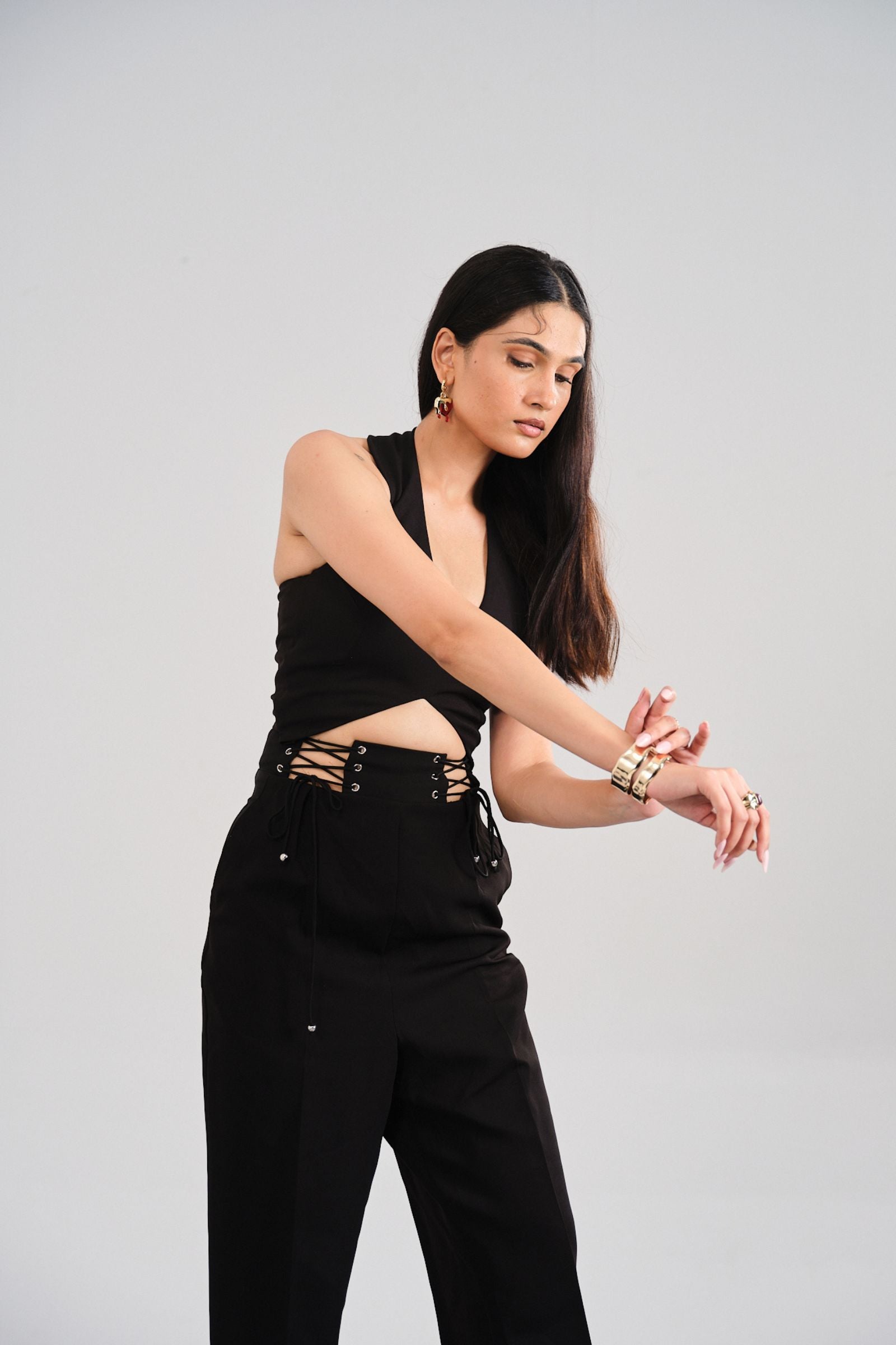 The Raven Lace-up Pants