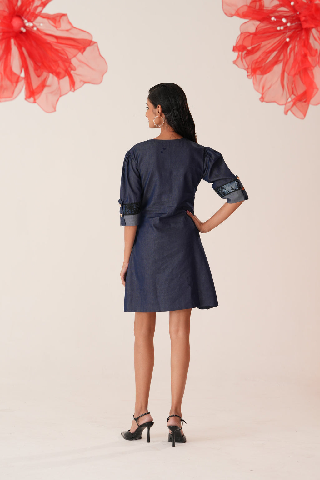 Indigo Lace Dress