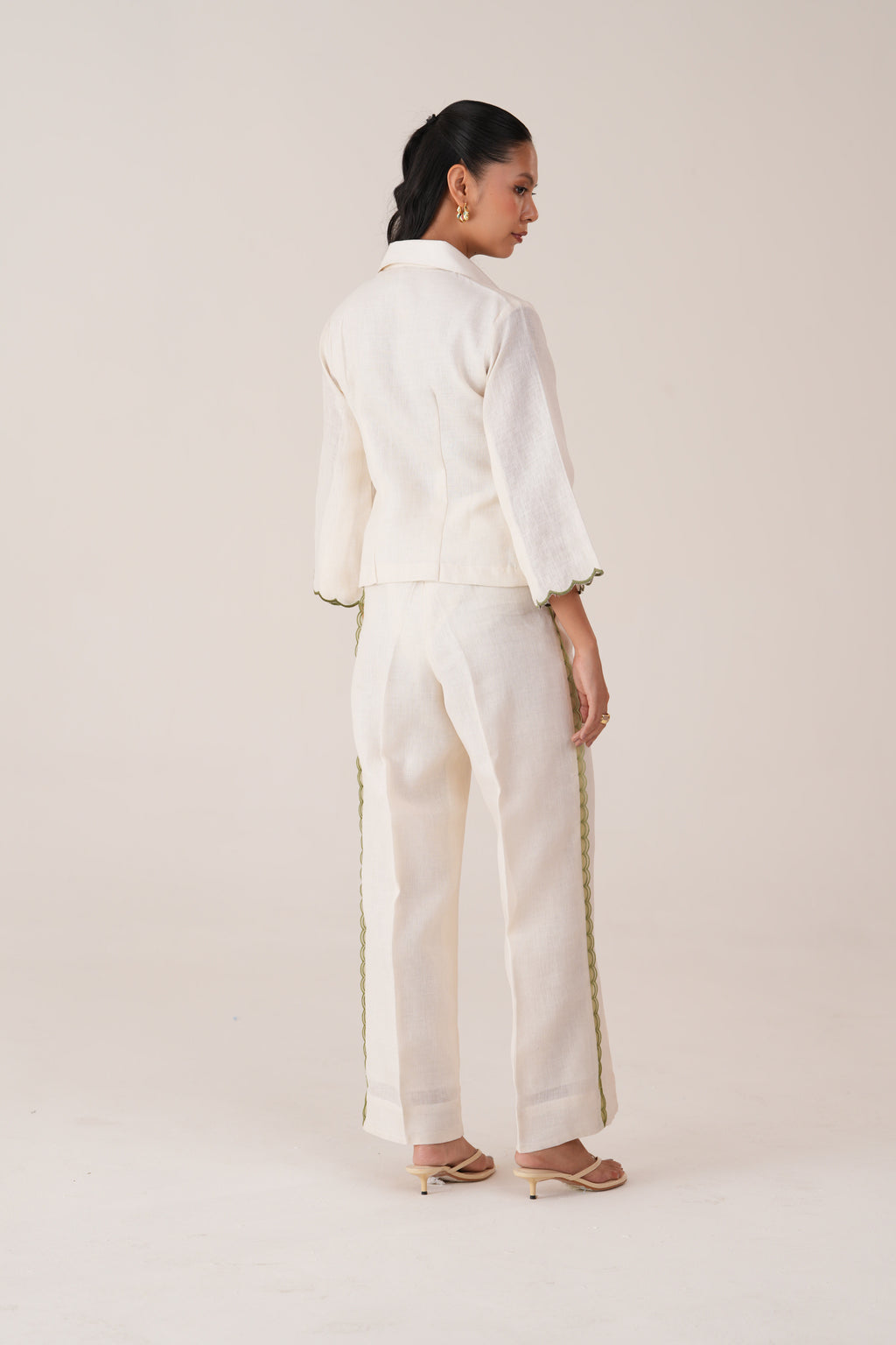 Ivory Trim Co-ord Set