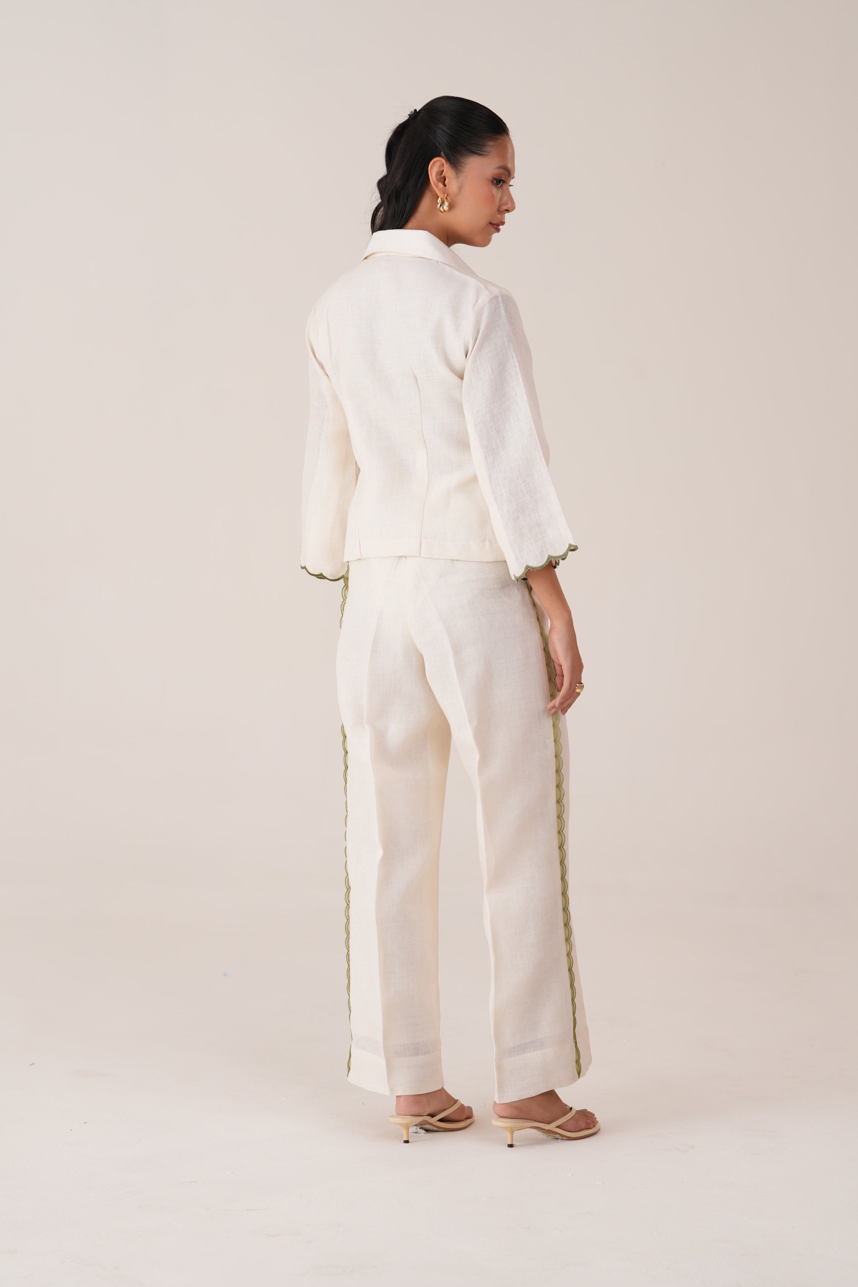 Ivory Trim Co-ord Set
