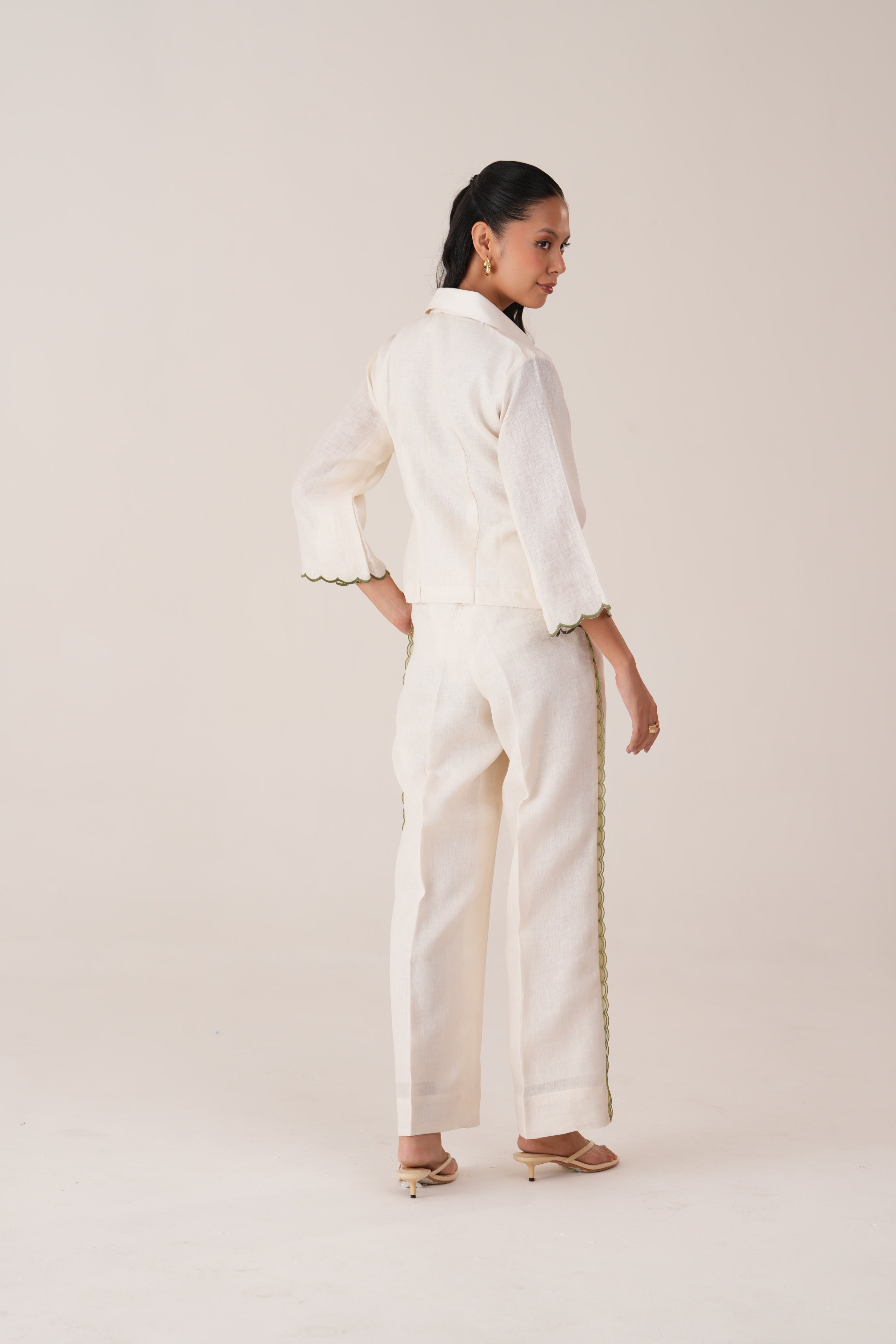 Ivory Trim Shirt